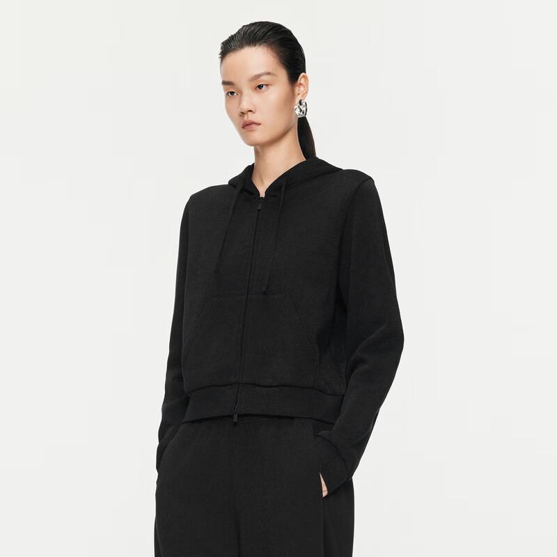 JNBY Women's Full-Zip Hooded Sweatshirt