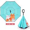 Children's umbrella Reverse umbrella Double-layer weather and rain umbrella Male and female hands-free primary school students cartoon