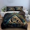 "Celtic Knot Decor Set" Bedding Set with 1 Duvet Cover 2 Pillowcases Single Double King Queen Gift