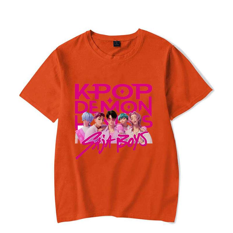 K-Pop Demon Hunters Saja Boys Printed T-Shirts Women Men Short Sleeve Funny Round Neck Tee Shirt Casual Summer Tops