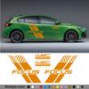 Samochodowe Naklejki na Obie Strony Nadwozia Stylowy Sportowy Styl Wyścigowy Auto Naklejka z Folii Winylowej Pasuje Do Ford Focus 2 3 MK2 MK3 Akcesoria Samochodowe