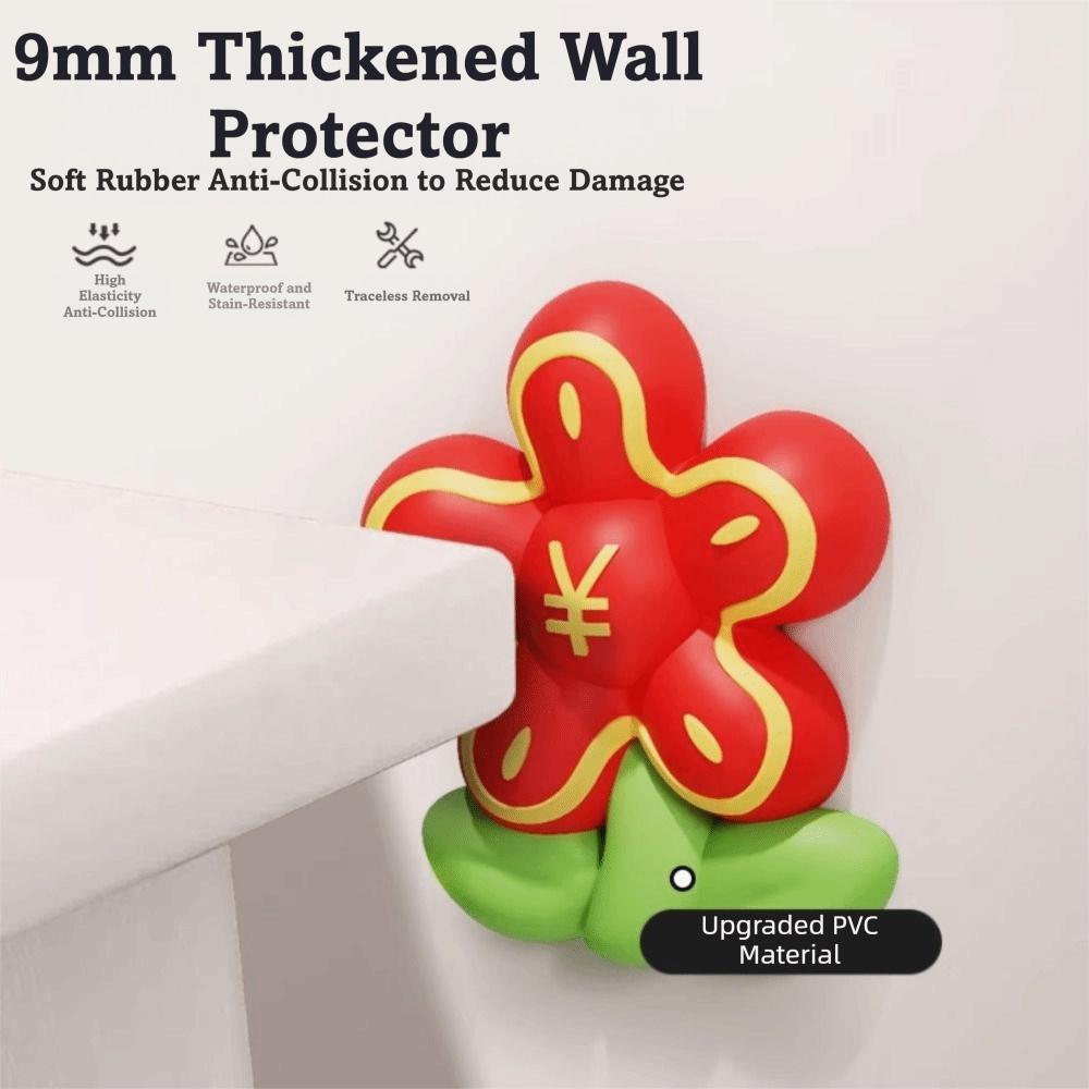 Wall-Mounted Anti-Collision Door Bumper Soft Cushion Door Handle Protector Refrigerators