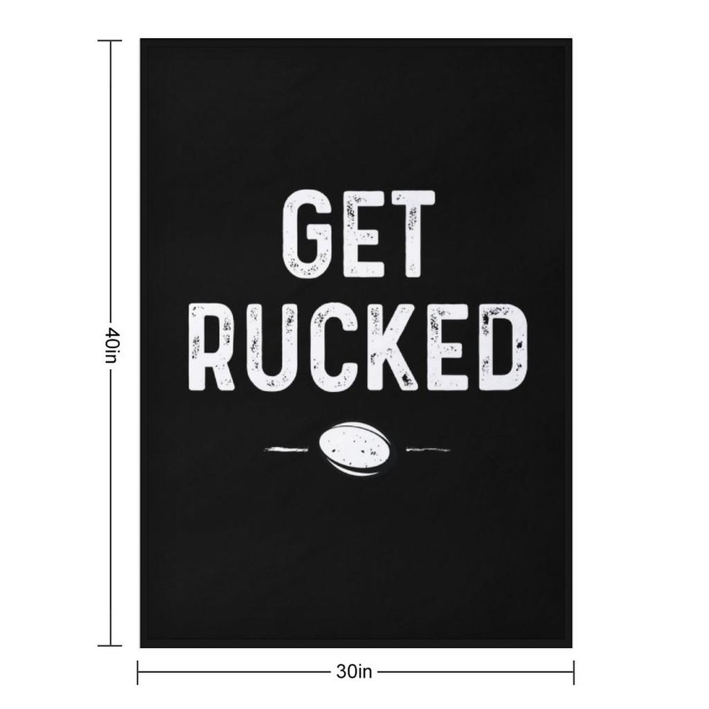 Get Rucked Rugby Throw Blanket warm for winter Bed linens warm winter Decorative Sofas Blankets
