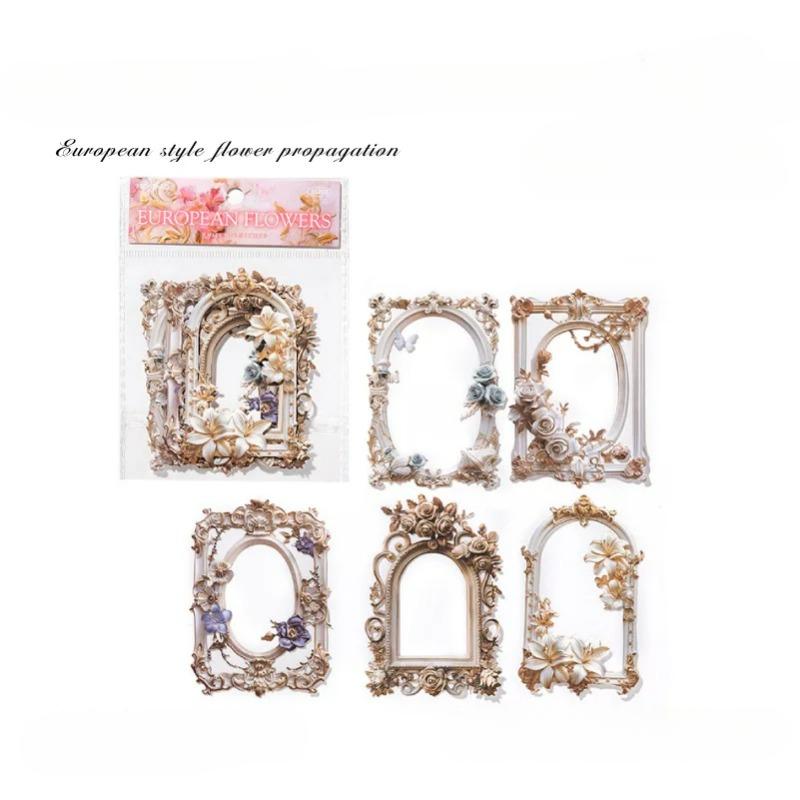 

10 шт. 3D-стиль, полая рамка, материал для открытки, бумага, декоративный дневник, ручная работа, аксессуары для скрапбукинга, принадлежности для журналов
