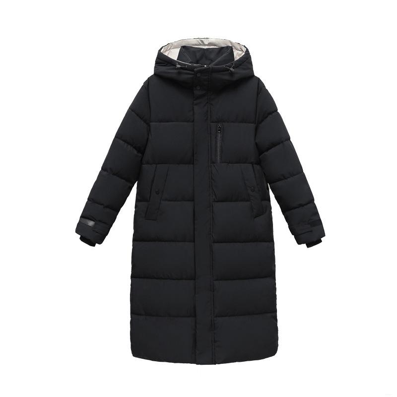 Winter Women's Plus Size Cotton Jacket Thickened Workwear Knee-length Jacket