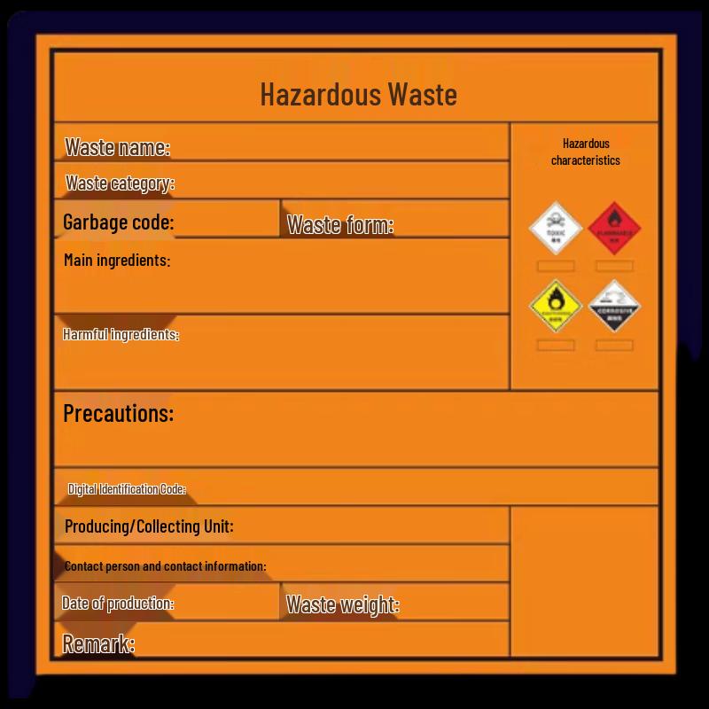 New National Standard Hazardous Waste Sign