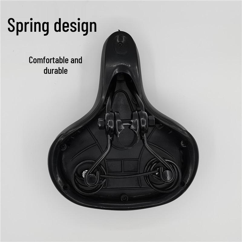 Mountain Bike Saddle: Soft Cushion, Shock-Absorbing Seat, Cycling Gear Accessory