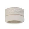 MALBON GOLF Women'S Detachable Ribbon Visor Beige (Woman)