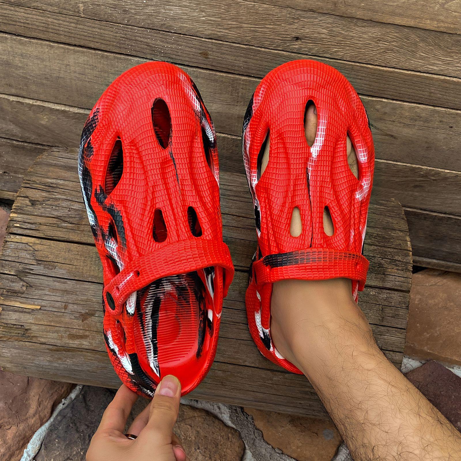 

Сабо унисекс для занятий спортом на открытом воздухе — закрытая пляжная обувь в европейском и американском стиле с инновационным дизайном и повышенным комфортом. 38 камуфляжный/красный