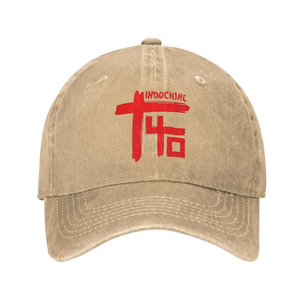 Washed Baseball Cap Original of Indochine Band Spring Hip Hop Hats For Female Male  y2k Cute Outdoor Sport Sun Baseball Caps
