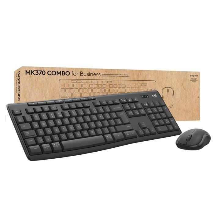 MK370 Combo for Business – Graphite, Clavier Espagnol QWERTY