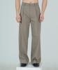 DEFOND Cotton Pintuck Wide Slacks_Khaki Gray