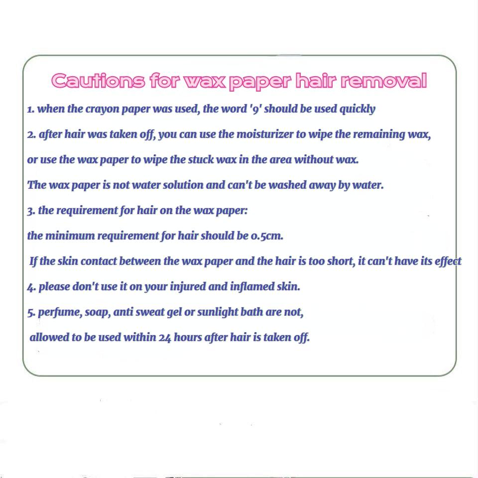 6/10/20pc Set Hair Removal Tool Wax Strips Waxing Wipe Sticker for Face Leg Lip Eyebrow Leg Arm Body Hair Removal Two Side Mini Size