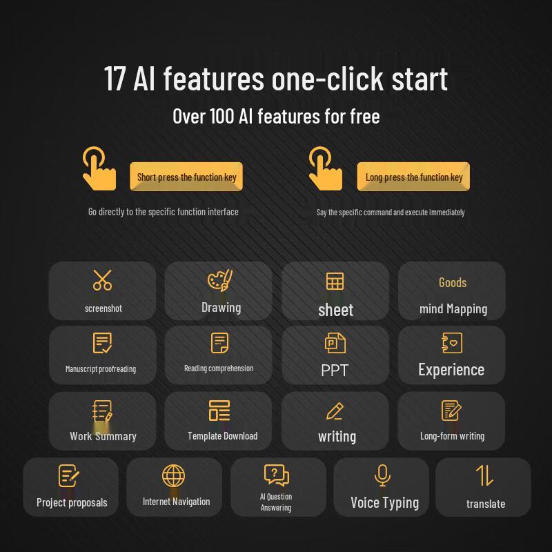 Mishutech KB6AI Smart AI 3.0 Wireless Voice Keyboard