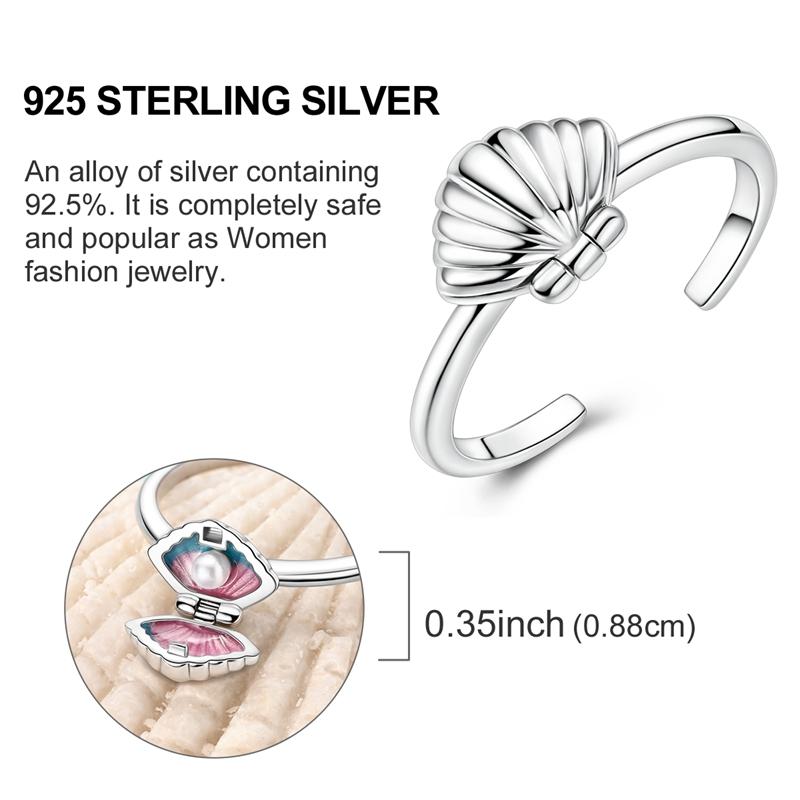 Original Rings 925 Silver Simple Sparkling Heart Bow Dragon Firefly Star Moon Ring for Women Girls Wedding Jewelry Gift