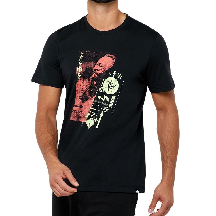 adidas Haraden MVP Basketball Tee Men Tops Black FR9624