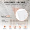 Ceiling Tiles 12-Pack 24 X 24 In PVC Easy Installation White Geometric