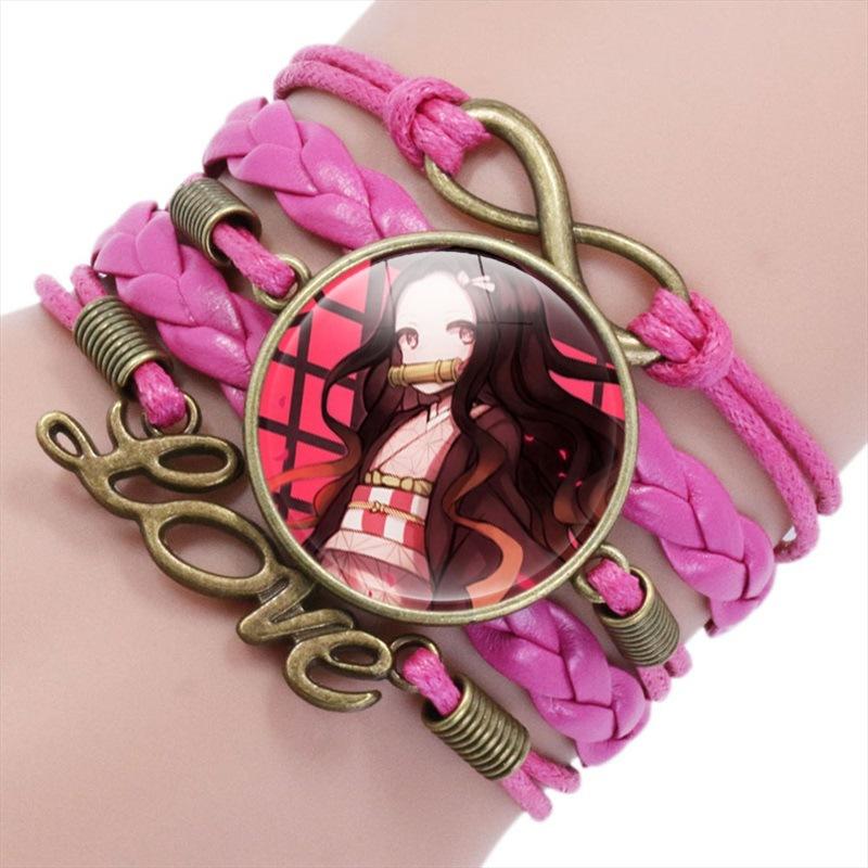Anime Multilayer Gemstone Time Bracelet Handmade Beaded Jewelry