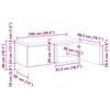 Hallway Bench with Cushion and Storage Sonoma Oak Finish 100 x 38 x 46 cm