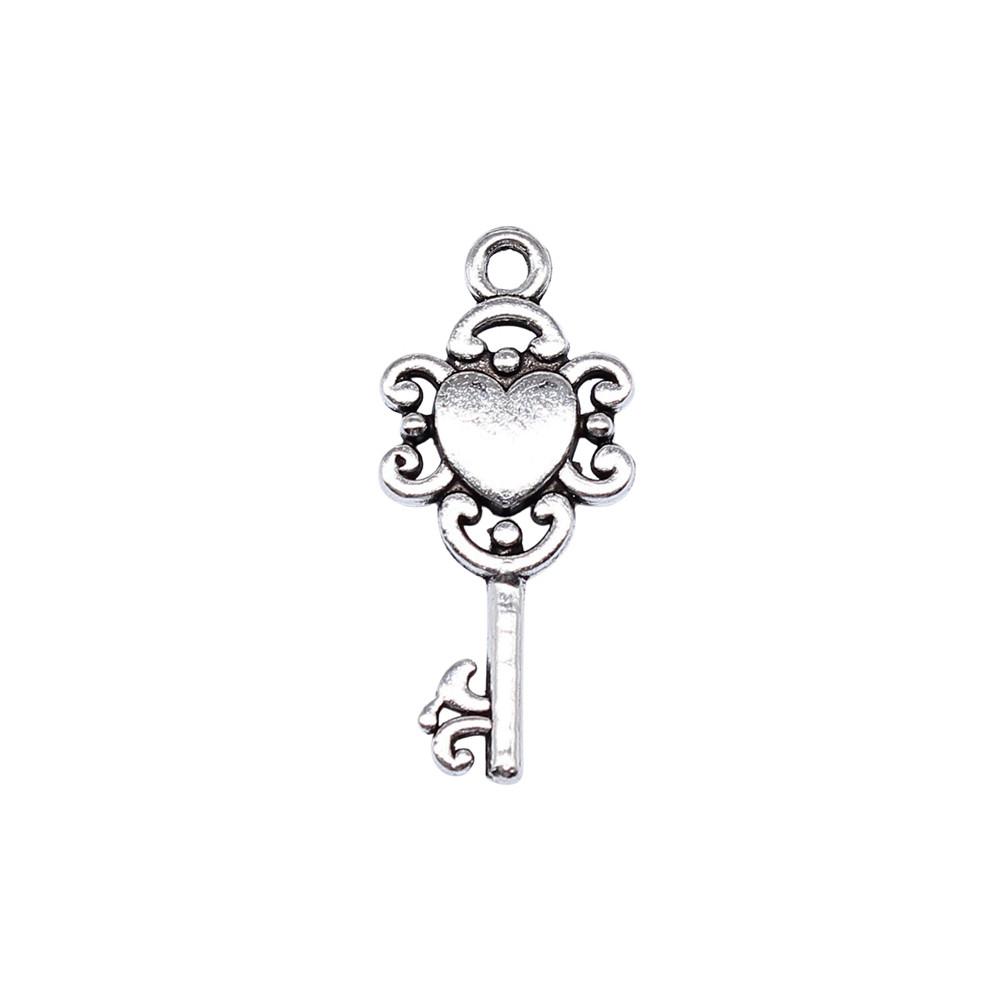Key Charms Multi Color Alloy Locks Pendants For Romantic Themed Jewelry