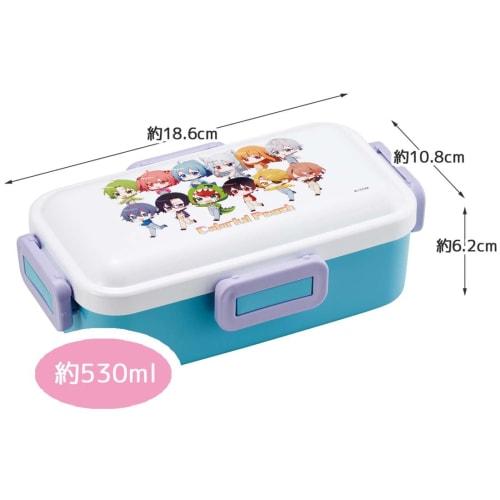 Skater Bento Box Colorful Peach 530ml Antibacterial Fluffy Dome Lid for Women Made in Japan PFLB6AG-A