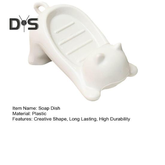 1/2 Stück Badezimmer-Seifenhalter, rutschfestes Design, schnelle Entwässerung, entzückende Katzen-Seifenschale, leicht zu reinigen, Seifensparer