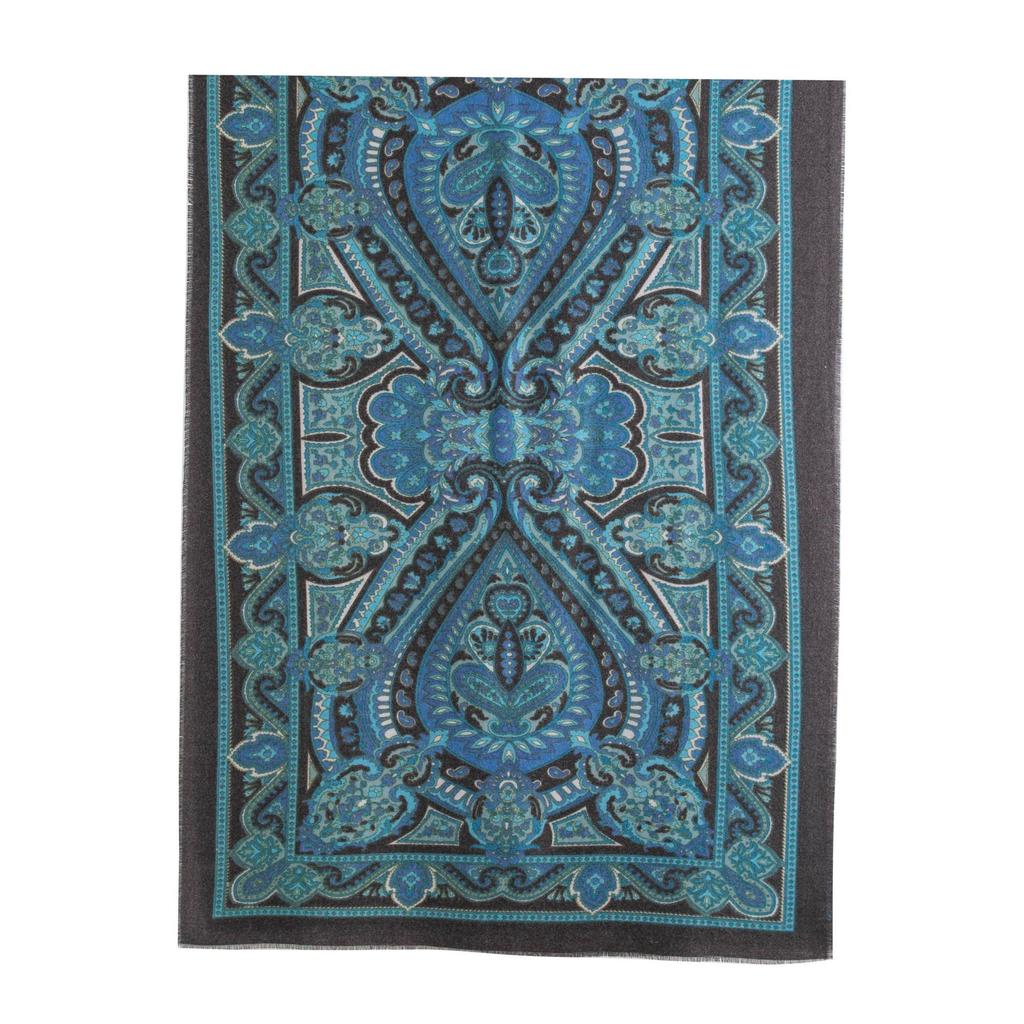 New Retro Imitation Cashmere Scarf for Women in Autumn and Winter High End Retro Tassel Print Women's Shawl