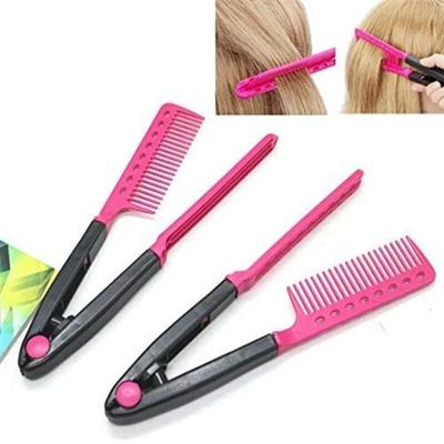 Peine alisador de pelo plegable lavable tipo V, cepillo de peluquería DIY, accesorios de herramientas de estilismo