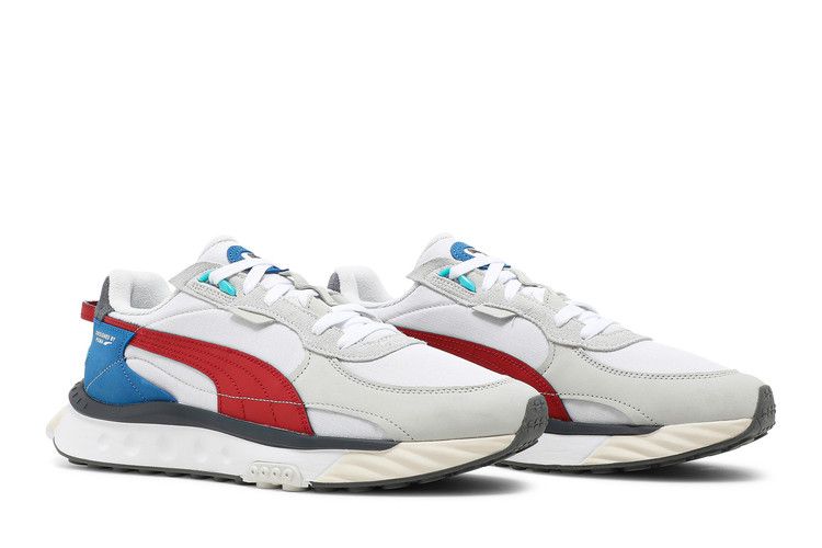 Men's Sneakers Puma Wild Rider Layers White Urban Red White/Urban Red