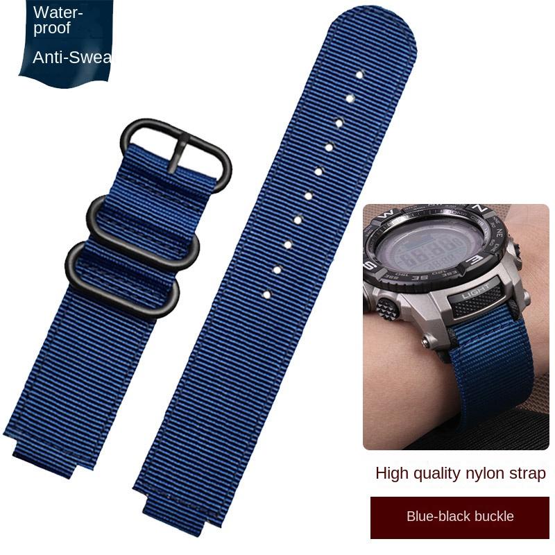 

18 мм Для годинника Casio PRG-250 PRG-260/500/550 ремінець PRW25500/5100/5000/3500 нейлоновий ремінець для годинника чоловічий водонепроникний дихаючий браслет 18mm