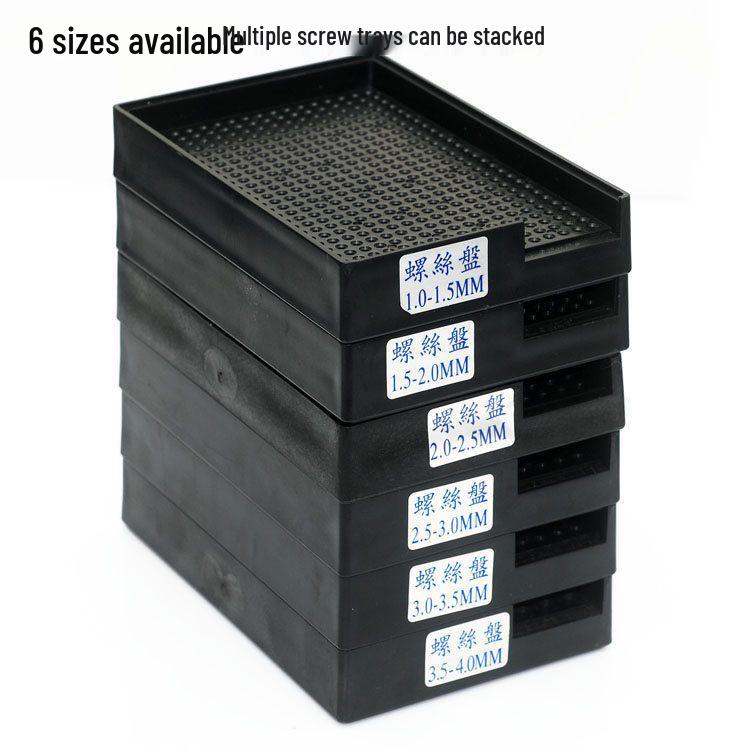Anti-static Stackable Screw Storage Tray for Electric Screwdrivers