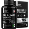 Sawleaf palm, biotin, nettle leaves, iron, zinc, 700mg Hair Health Supplements 60 Capsules