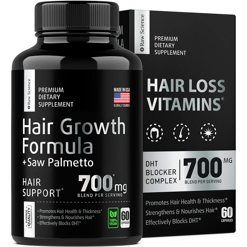 Sawleaf palm, biotin, nettle leaves, iron, zinc, 700mg Hair Health Supplements 60 Capsules