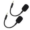 2PCS Mic Replacement for Kraken V3 Wired USB Gaming Headset Noise Cancelling Boom Microphone with 3.5mm Plug