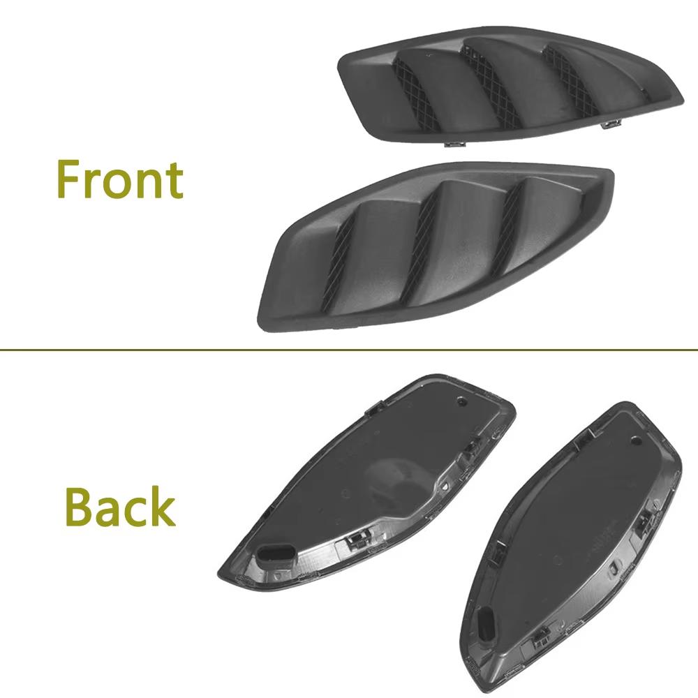 Hood Vent Louvers Cover Trim for Jeep Wrangler JK Rubicon 2007-2017 10th Anniversary Hood Vent Covers Car Styling Accessories