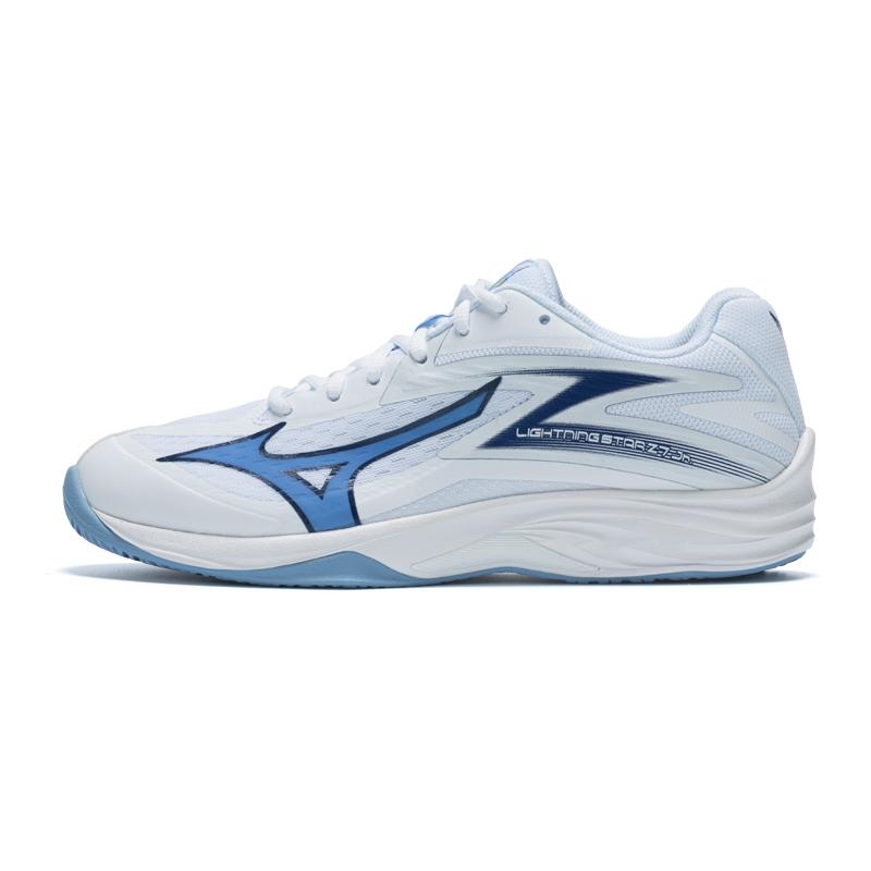 

Mizuno Junior Lightning Star Z7 Volleyball Shoes White/Glacier Blue V1GD230397 36