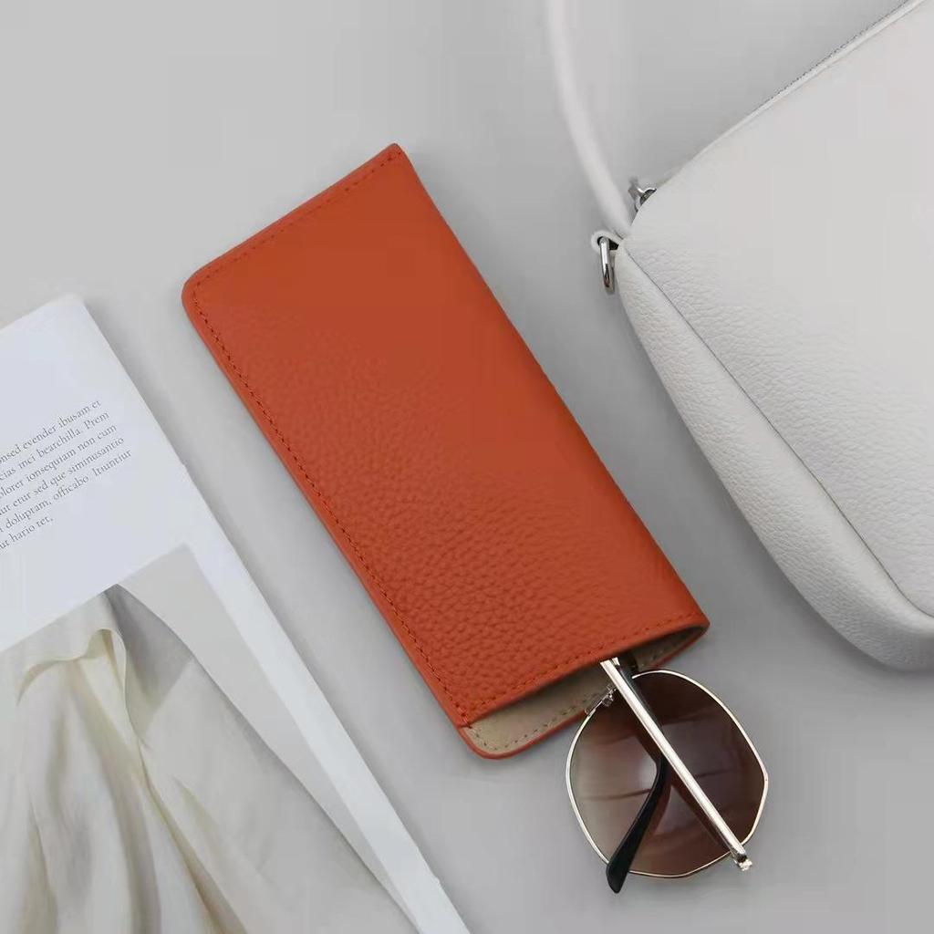 Schutzhülle aus Leder für Brillen: Unisex PU Aufbewahrungsbeutel für Sonnenbrillen und Kurzsichtigkeitsbrillen