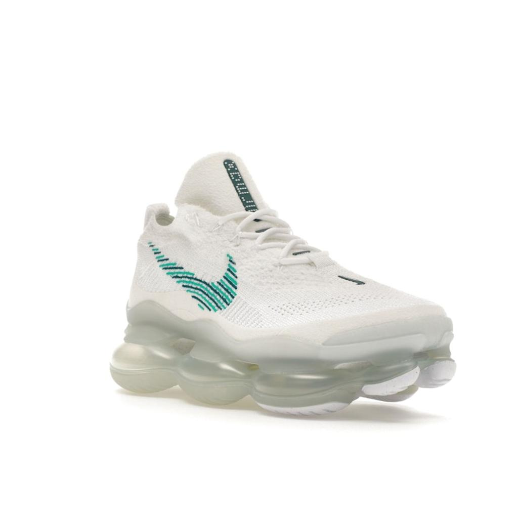 Nike Air Max Scorpion Flyknit Hvite Klar Smaragd Unisex Sneakers Jordblå Klar Smaragdgrønn DJ4701-100