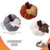 Handmade Crochet Pumpkin Decoration With Polyester Fabric Harvest Festival Shelf Display Accessory