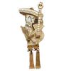 Halloween Articulated Skeleton Decoration Guitar/Horn/Violin Player Skeleton Statue Collectible DIY Wood Ornament for Home Party Decor