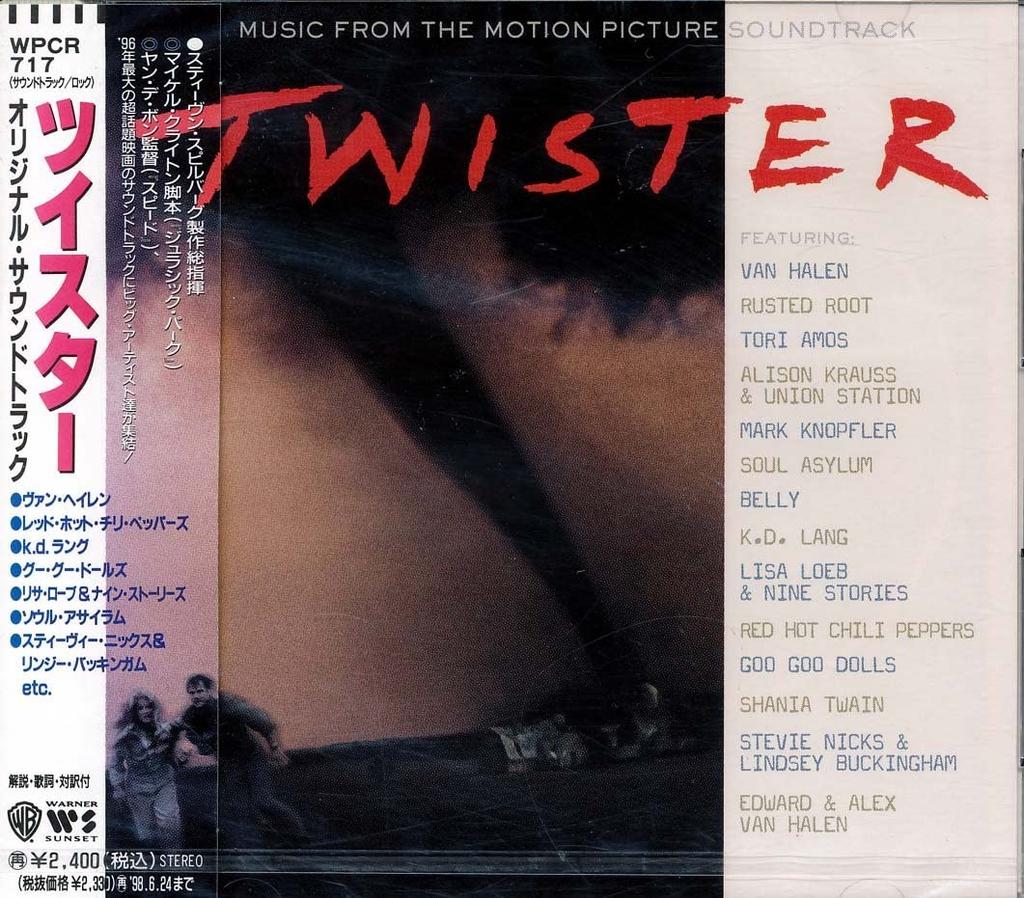 CD VARIOUS - Twister(santora) WPCR717 Japan ObiSoundtracks & Musicals Used