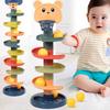 Montessori Oyuncaklar Bebek 0 12 24 36 Ay Parça yuvarlanan top Itme Pop Sürgülü Top Erken Eğitim Oyuncaklar Oyunları Çocuk Duyusal Oyuncak