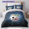 Algeria National Football Team Pattern Bedding,Quilt Set Quilt Cover Pillowcase Home Birthday Gift(1 * duvet cover + 2 * pillowcase, without core)