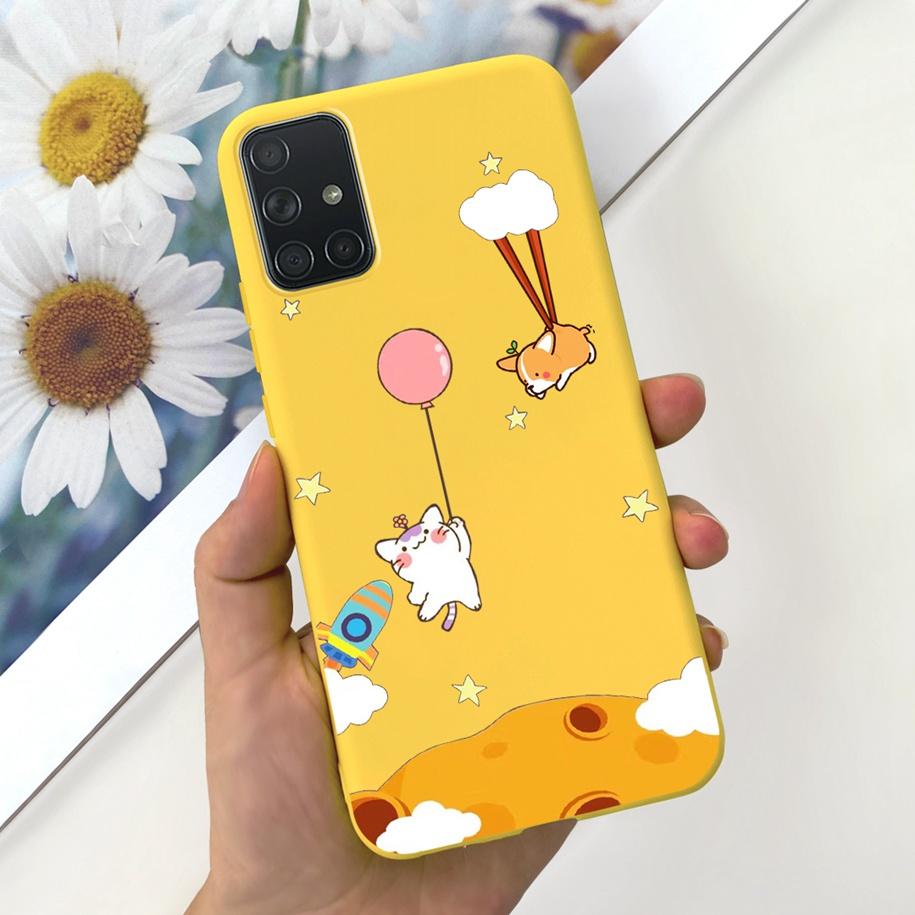 For Samsung A51 A71 A31 Phone Case Fashion Pattern Liquid Silicone Full Protection Back Cover For Samsung Galaxy A 51 71 31 Capa
