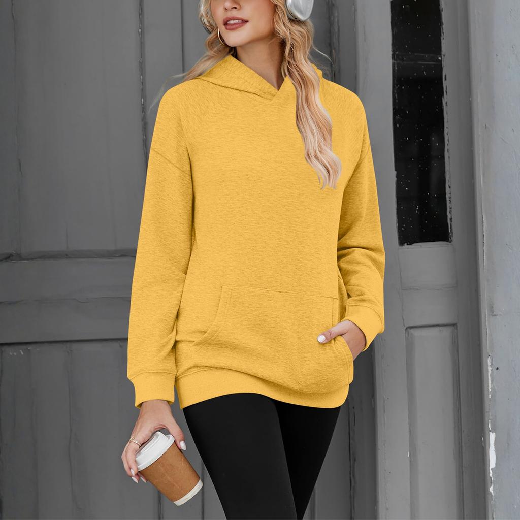 Women's Solid-color Fashionable Long-sleeved Top
