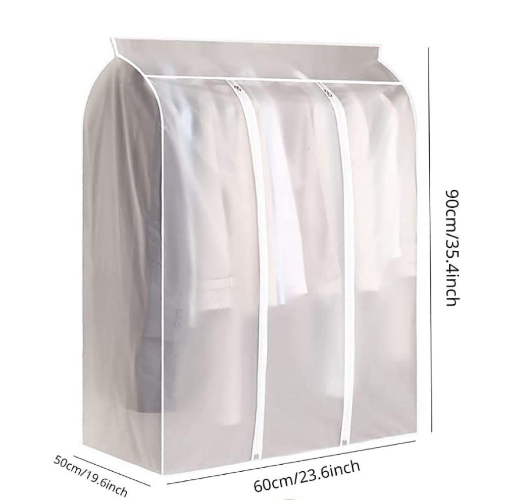 Thickened Clothes Dust Cover Clothes Storage Waterproof Dustproof For Garment Suit Protector Organizer Wardrobe Coat Hanging Bag