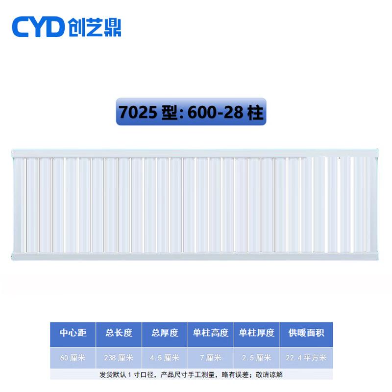 Chuang Yi Ding 7025 Industrial Steel Wall-Mounted Radiator