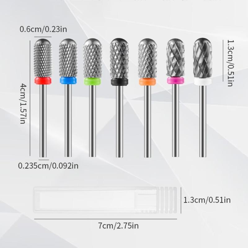 Nail Drill Bits,Steel Manicure Drill Bits Electric Pedicures Manicure Grinding Head for Nail Polishing,Nails Art Tools