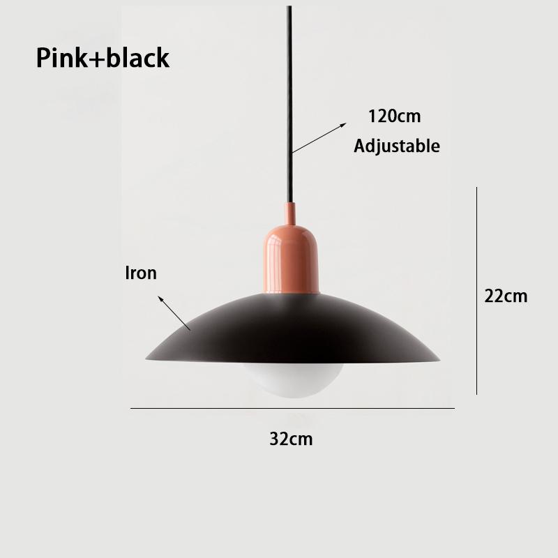 Mid-style Nordic Color Macron Cining Room Bedroom Lighting Chandelier Simple Modern Bauhaus Dining Table Chandelier Study Lamp