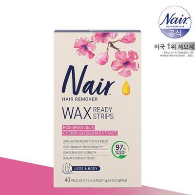 Body Hair Removal Wax Strips (40 Sheets) + Finishing Tissues (4 Sheets)